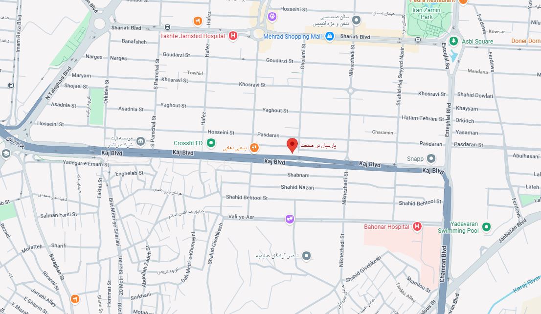 آدرس پارسیان درب صنعت